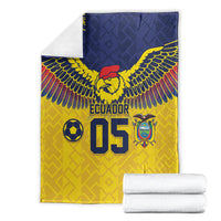 Custom Ecuador Football Blanket Andean Condor Unique Style