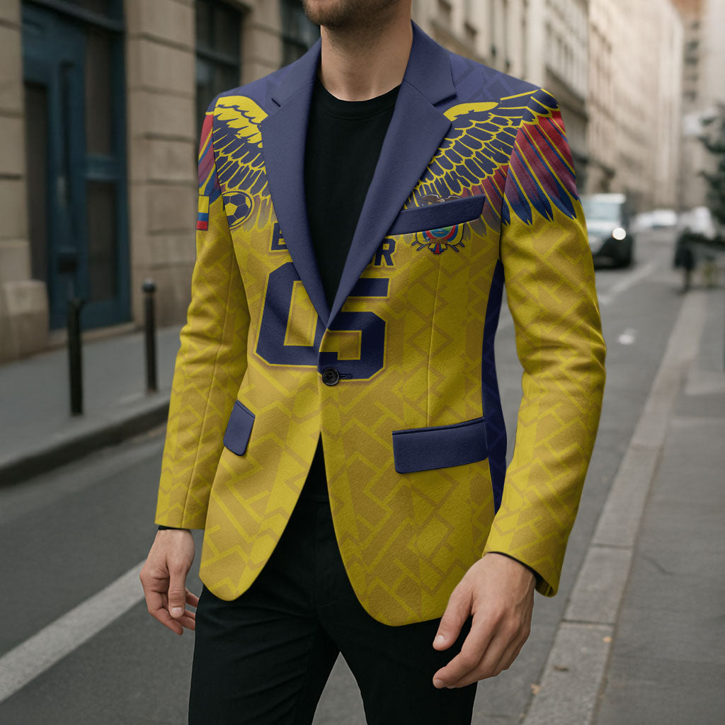 Custom Ecuador Football Blazer Andean Condor Unique Style