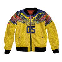 Custom Ecuador Football Bomber Jacket Andean Condor Unique Style