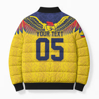 Custom Ecuador Football Bomber Puffer Jacket Andean Condor Unique Style