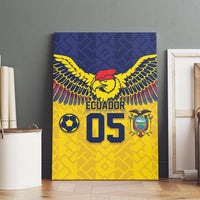 Custom Ecuador Football Canvas Wall Art Andean Condor Unique Style