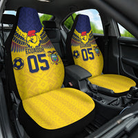 Custom Ecuador Football Car Seat Cover Andean Condor Unique Style