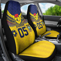Custom Ecuador Football Car Seat Cover Andean Condor Unique Style