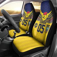 Custom Ecuador Football Car Seat Cover Andean Condor Unique Style