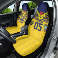 Custom Ecuador Football Car Seat Cover Andean Condor Unique Style