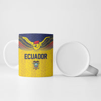 Custom Ecuador Football Ceramic Mug Andean Condor Unique Style