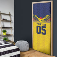 Custom Ecuador Football Door Cover Andean Condor Unique Style