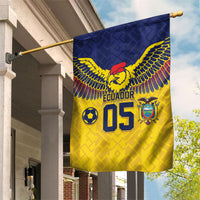 Custom Ecuador Football Garden Flag Andean Condor Unique Style