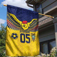 Custom Ecuador Football Garden Flag Andean Condor Unique Style
