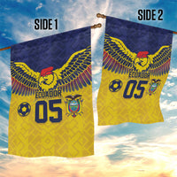 Custom Ecuador Football Garden Flag Andean Condor Unique Style