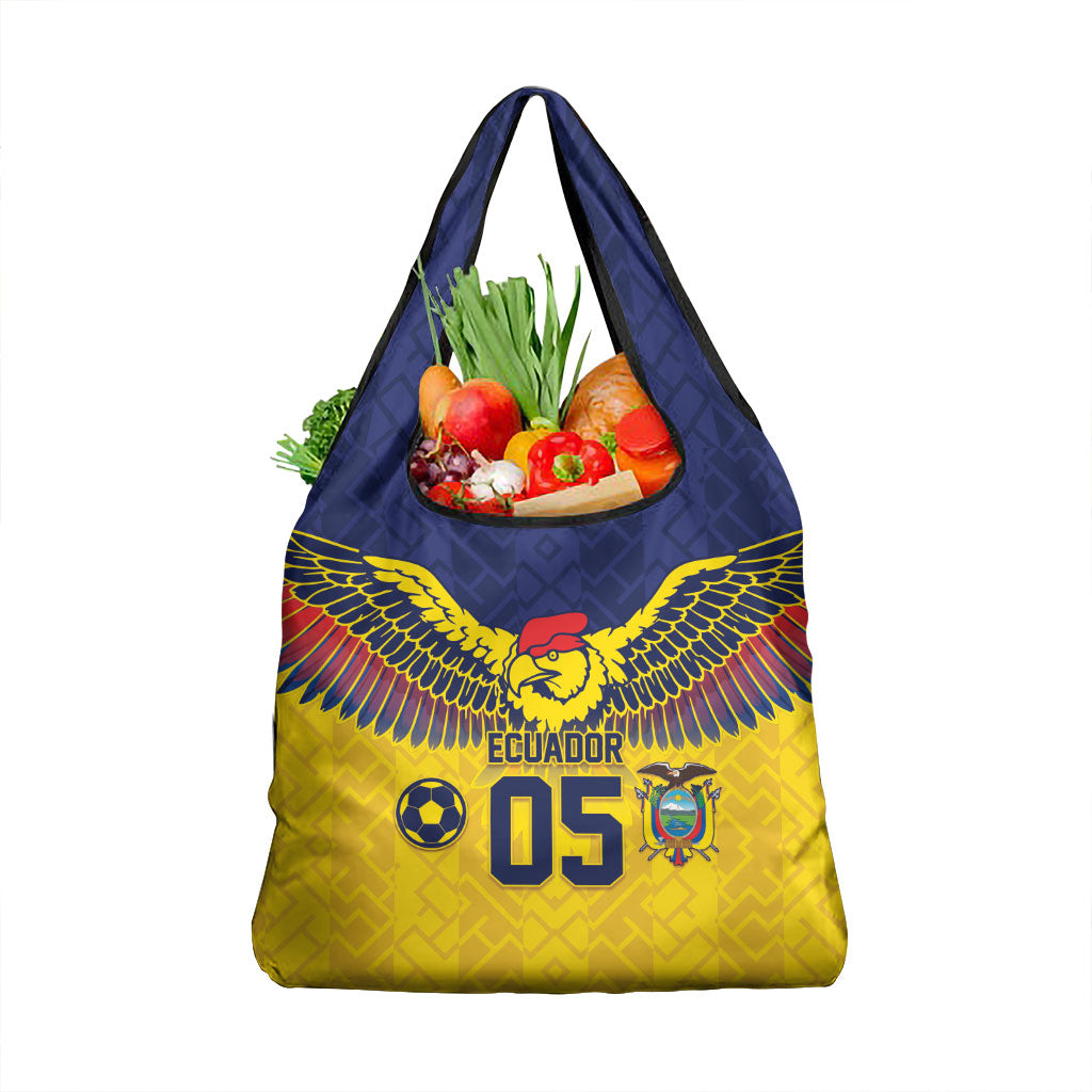 Custom Ecuador Football Grocery Bag Andean Condor Unique Style