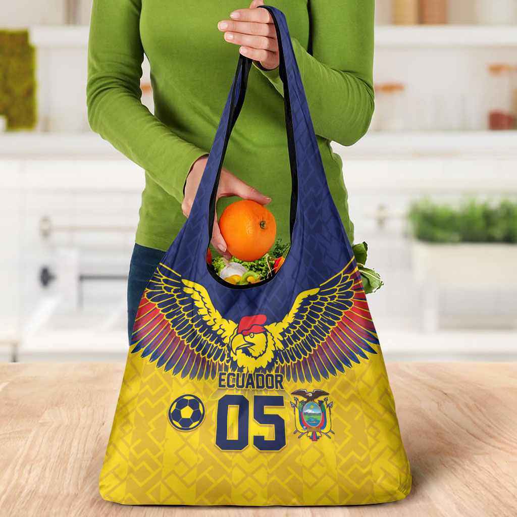 Custom Ecuador Football Grocery Bag Andean Condor Unique Style