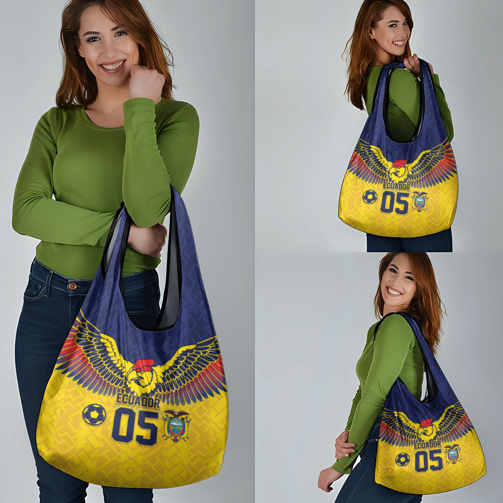 Custom Ecuador Football Grocery Bag Andean Condor Unique Style