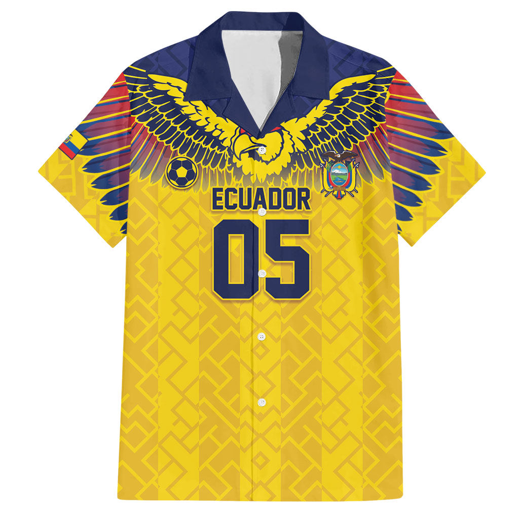 Custom Ecuador Football Hawaiian Shirt Andean Condor Unique Style