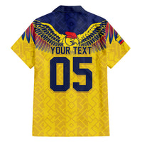 Custom Ecuador Football Hawaiian Shirt Andean Condor Unique Style