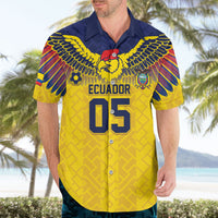 Custom Ecuador Football Hawaiian Shirt Andean Condor Unique Style