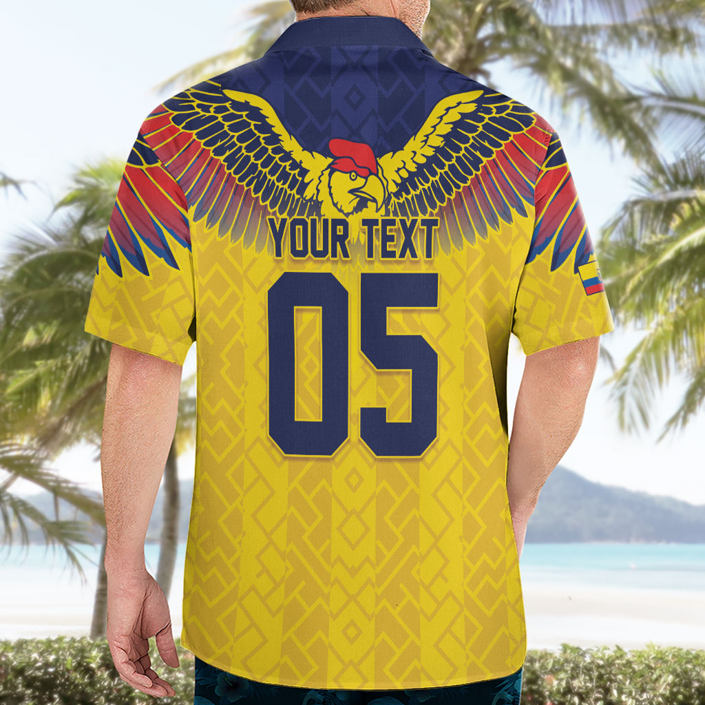 Custom Ecuador Football Hawaiian Shirt Andean Condor Unique Style