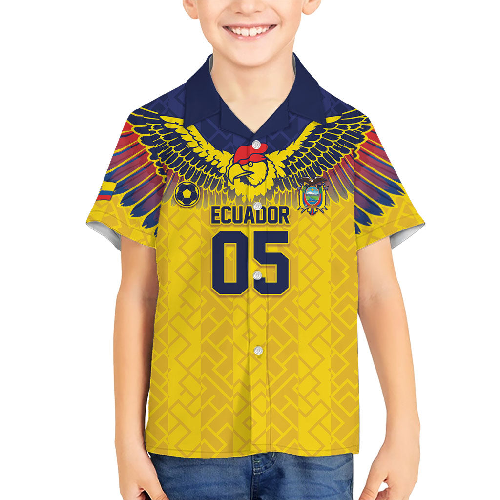 Custom Ecuador Football Hawaiian Shirt Andean Condor Unique Style