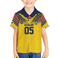 Custom Ecuador Football Hawaiian Shirt Andean Condor Unique Style