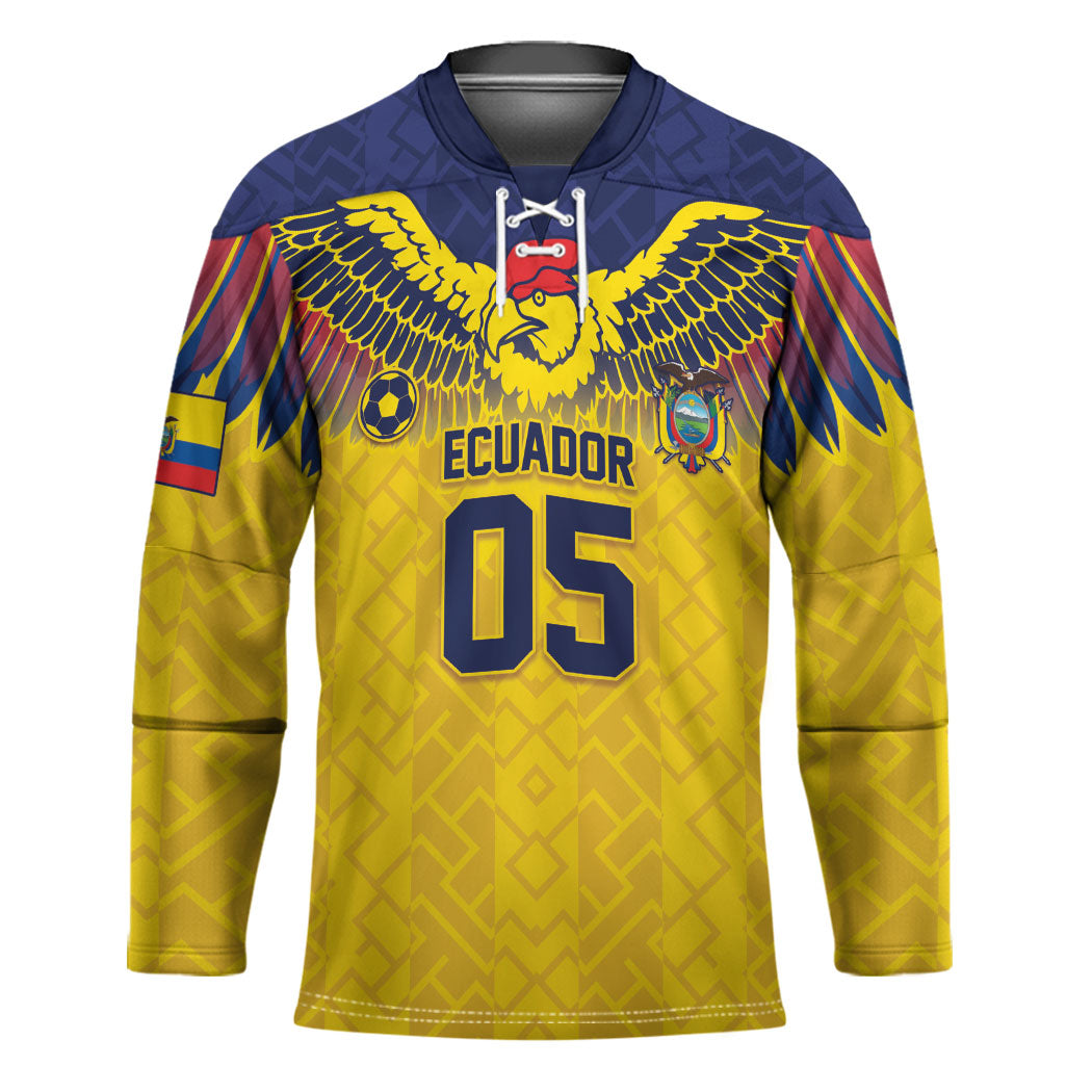 Custom Ecuador Football Hockey Jersey Andean Condor Unique Style