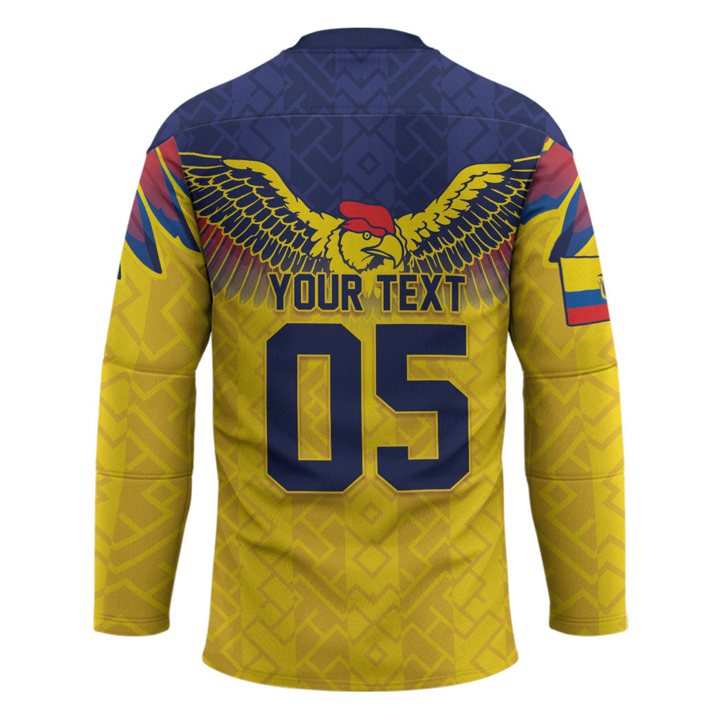 Custom Ecuador Football Hockey Jersey Andean Condor Unique Style
