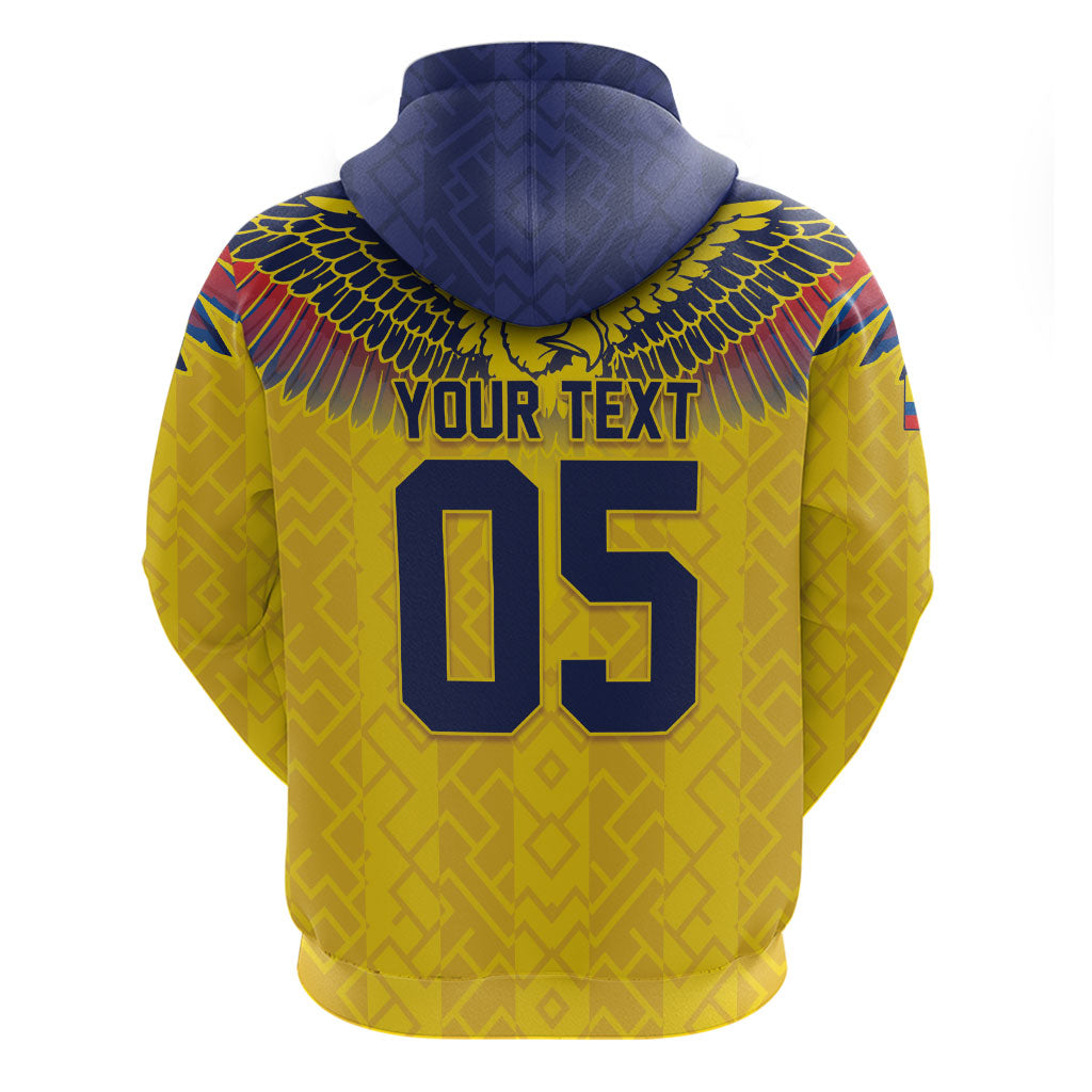 Custom Ecuador Football Hoodie Andean Condor Unique Style