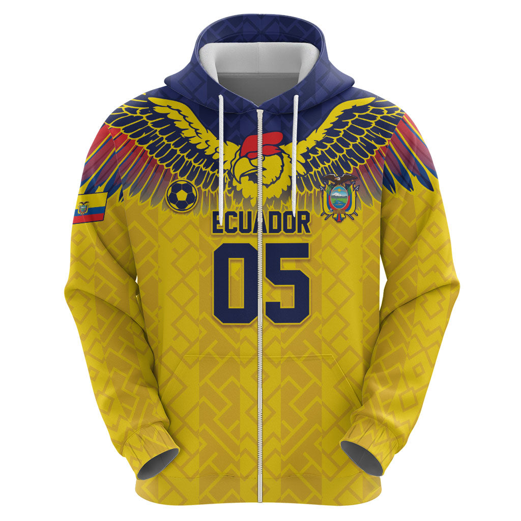Custom Ecuador Football Hoodie Andean Condor Unique Style