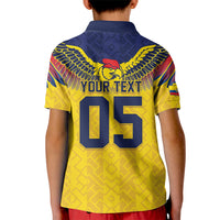 Custom Ecuador Football Kid Polo Shirt Andean Condor Unique Style
