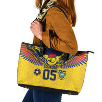 Custom Ecuador Football Leather Tote Bag Andean Condor Unique Style