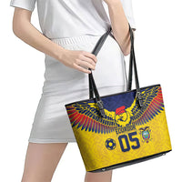 Custom Ecuador Football Leather Tote Bag Andean Condor Unique Style