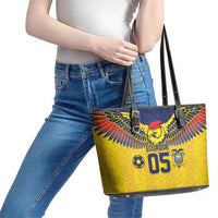 Custom Ecuador Football Leather Tote Bag Andean Condor Unique Style
