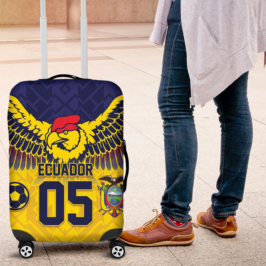 Custom Ecuador Football Luggage Cover Andean Condor Unique Style