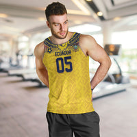 Custom Ecuador Football Men Tank Top Andean Condor Unique Style