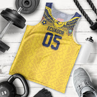 Custom Ecuador Football Men Tank Top Andean Condor Unique Style