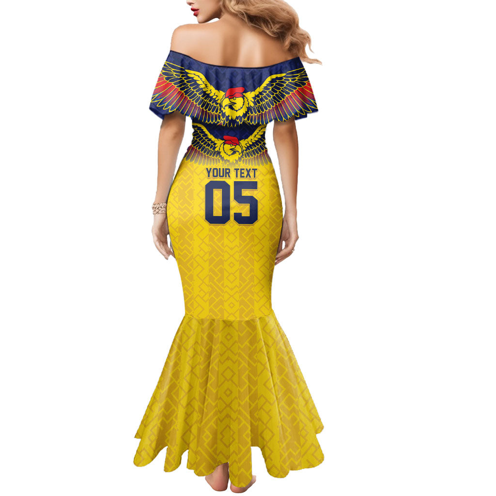 Custom Ecuador Football Mermaid Dress Andean Condor Unique Style