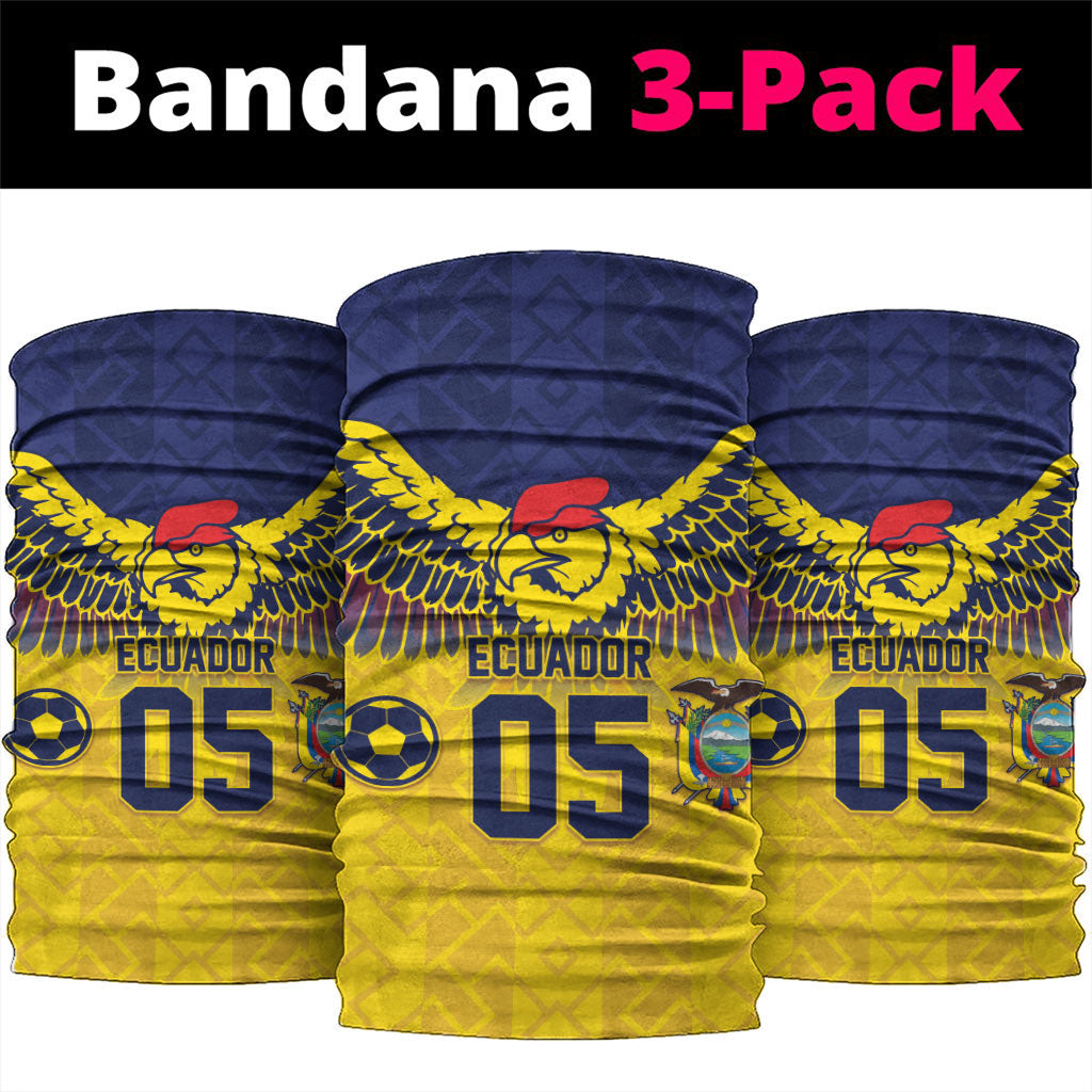 Custom Ecuador Football Neck Gaiter Andean Condor Unique Style