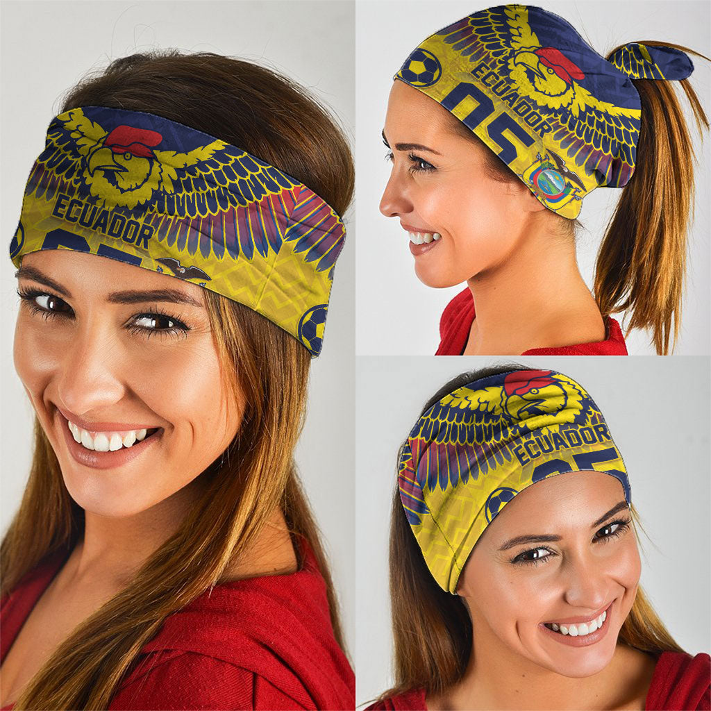 Custom Ecuador Football Neck Gaiter Andean Condor Unique Style