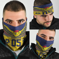 Custom Ecuador Football Neck Gaiter Andean Condor Unique Style