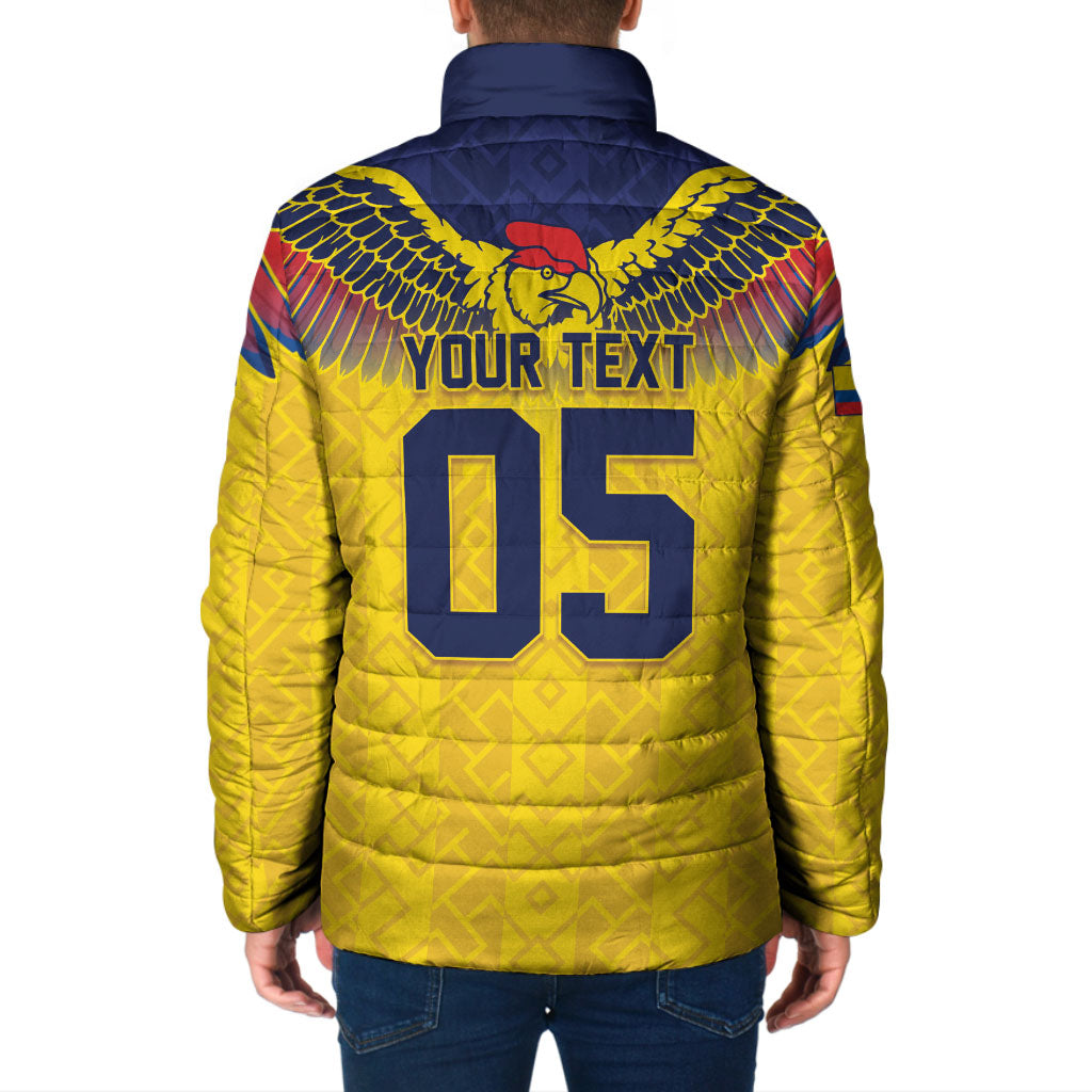 Custom Ecuador Football Padded Jacket Andean Condor Unique Style