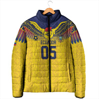 Custom Ecuador Football Padded Jacket Andean Condor Unique Style