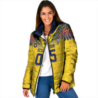 Custom Ecuador Football Padded Jacket Andean Condor Unique Style