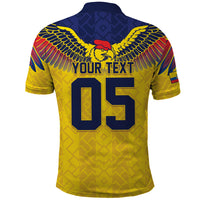 Custom Ecuador Football Polo Shirt Andean Condor Unique Style