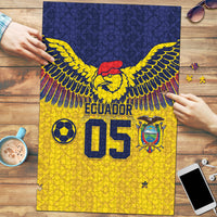Custom Ecuador Football Puzzle Andean Condor Unique Style