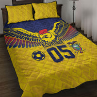 Custom Ecuador Football Quilt Bed Set Andean Condor Unique Style