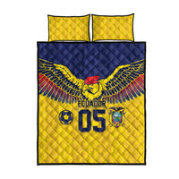 Custom Ecuador Football Quilt Bed Set Andean Condor Unique Style