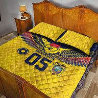 Custom Ecuador Football Quilt Bed Set Andean Condor Unique Style