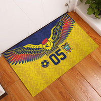 Custom Ecuador Football Rubber Doormat Andean Condor Unique Style