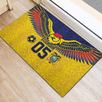 Custom Ecuador Football Rubber Doormat Andean Condor Unique Style