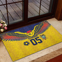 Custom Ecuador Football Rubber Doormat Andean Condor Unique Style