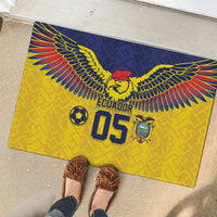 Custom Ecuador Football Rubber Doormat Andean Condor Unique Style